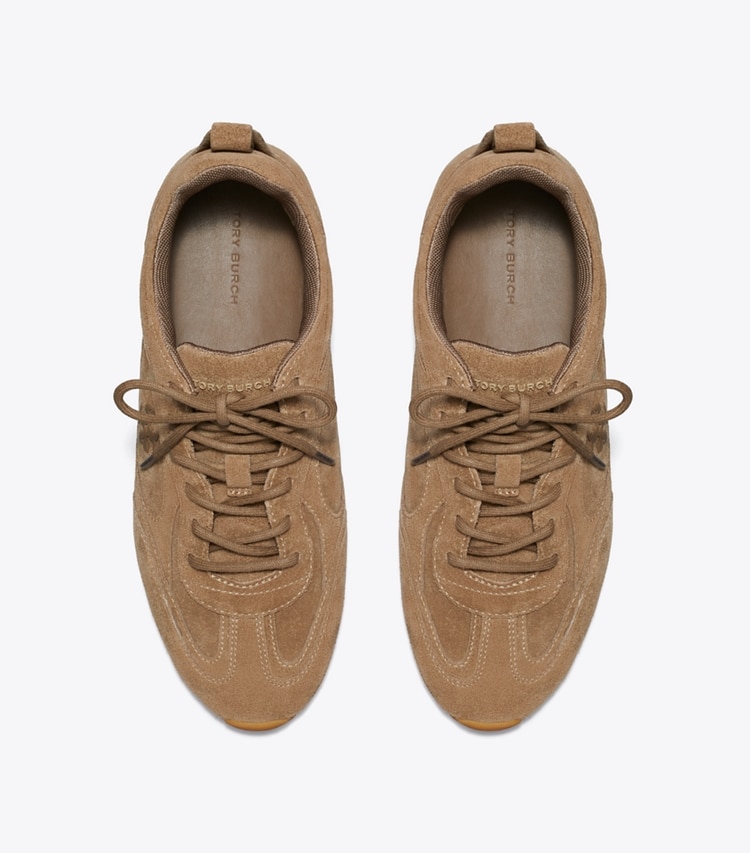 Tory Burch designer sneakers Field Sneaker in RIVER ROCK overhead