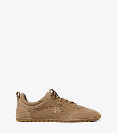 Tory Burch designer sneakers Field Sneaker in RIVER ROCK side