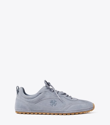 Tory Burch designer sneakers Field Sneaker in DUSKY BLUE side