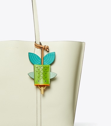 Tory Burch designer bag charms & key rings Fish Bag Charm in Multi detail