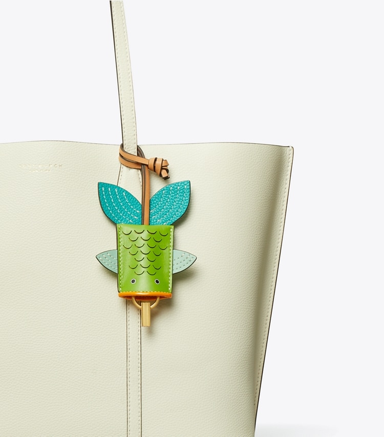 Tory Burch designer bag charms & key rings Fish Bag Charm in Multi detail