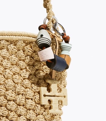 Tory Burch designer bag charms & key rings Fish Bag Charm in Multi editorial