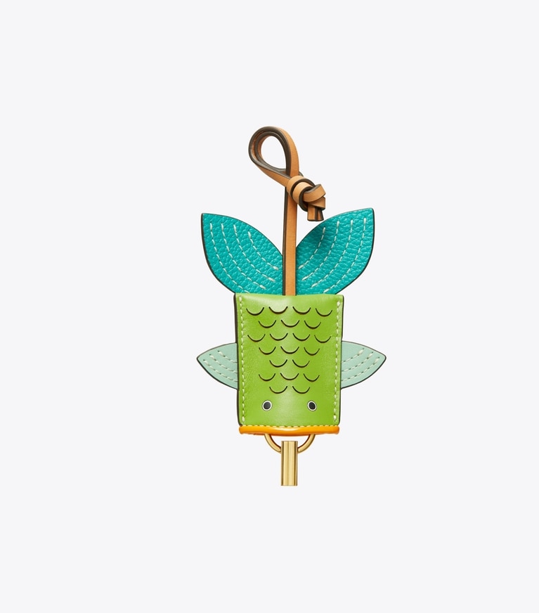 Tory Burch designer bag charms & key rings Fish Bag Charm in Multi front