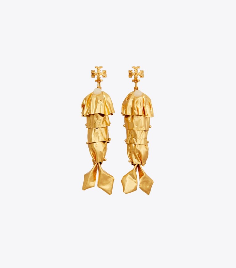 Tory burch 2024 fish earrings