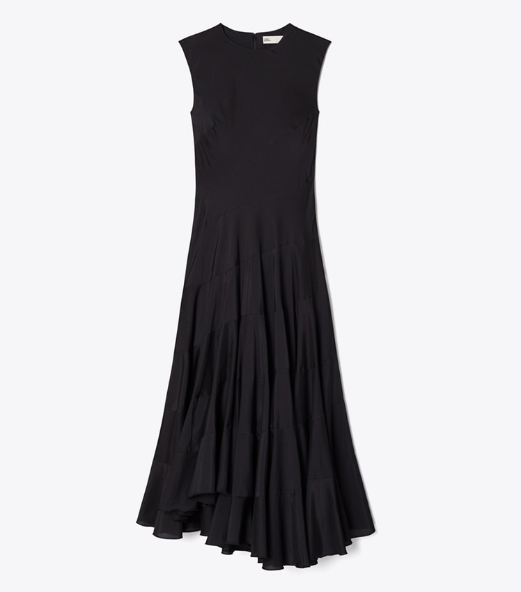 Flared Cotton Silk Dress by Tory Burch