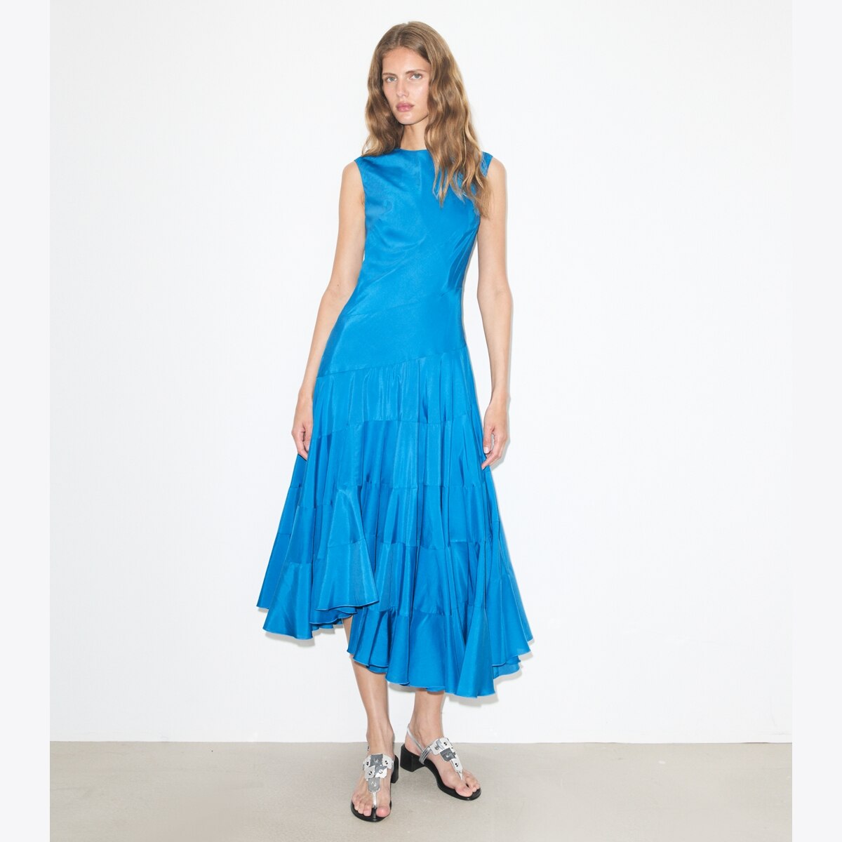 strapless open back dress Halter Pleated Maxi Dress Xs