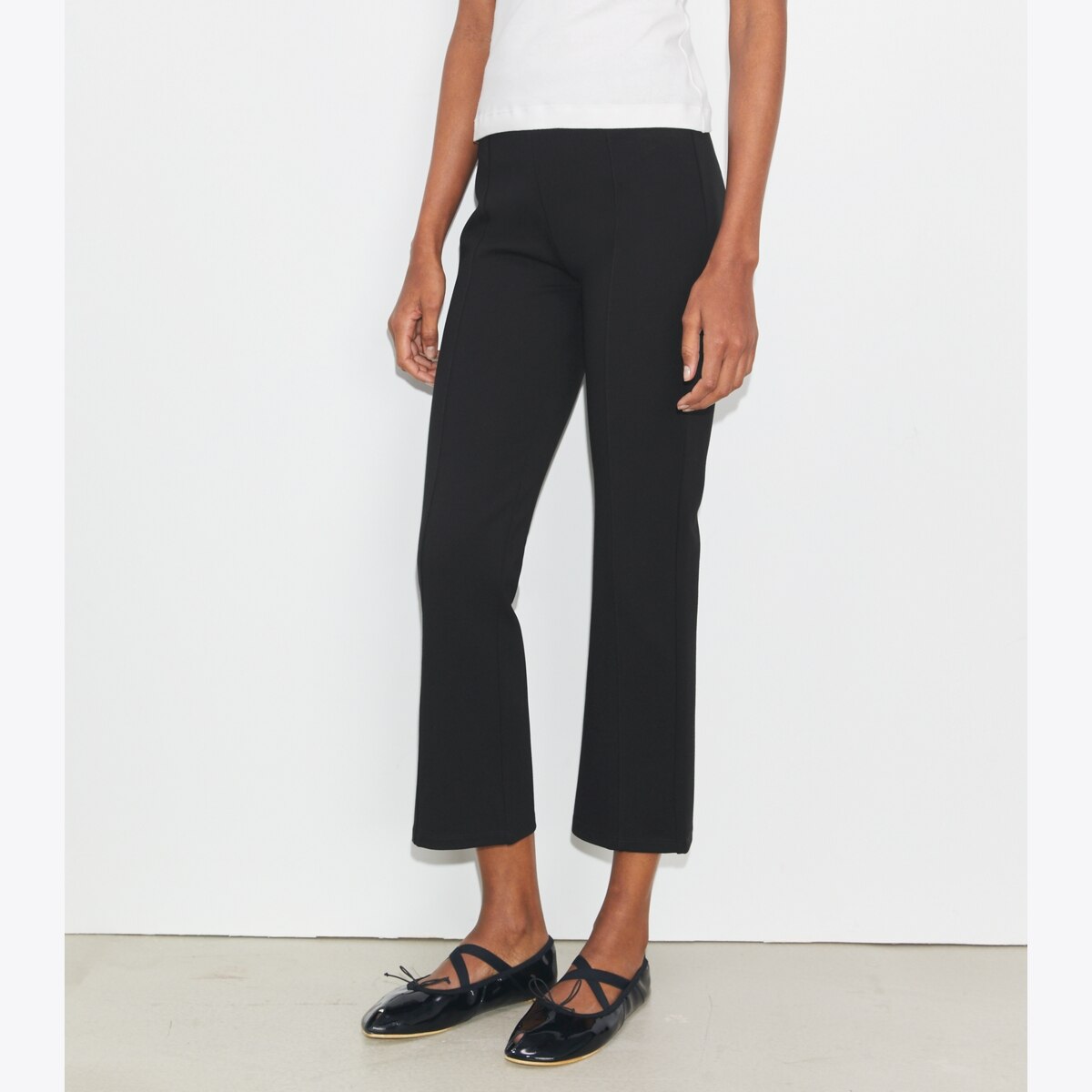 Flared Cropped Compression Pant: Women's Designer Bottoms