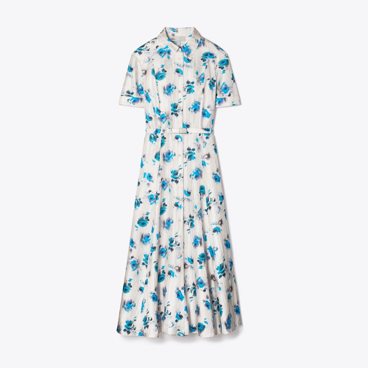 Flared Silk Shirtdress: Women's Clothing | Dresses | Tory Burch EU
