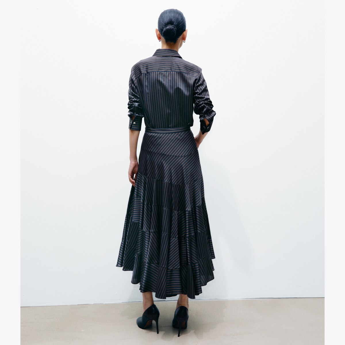 FLARED VISCOSE SKIRT - thumbnail 3
