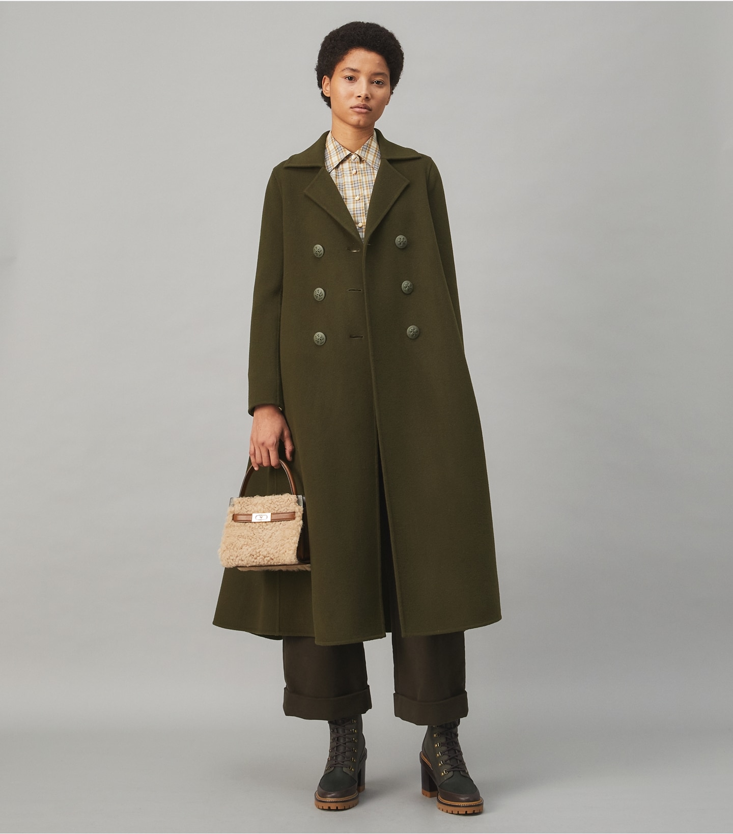 Flared Wool Coat