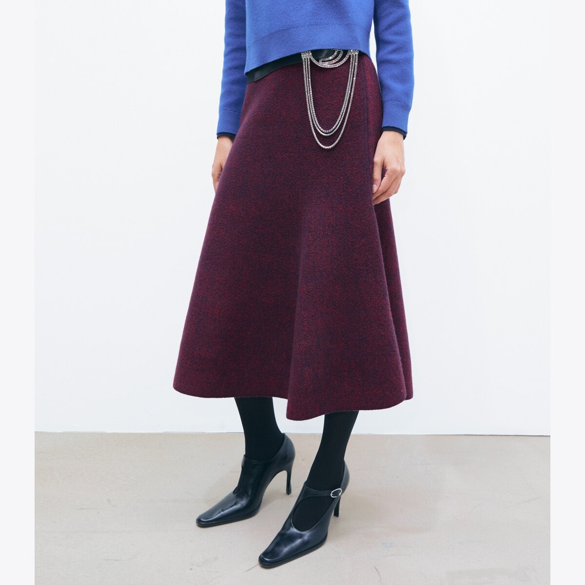 FLARED WOOL SKIRT - thumbnail 5