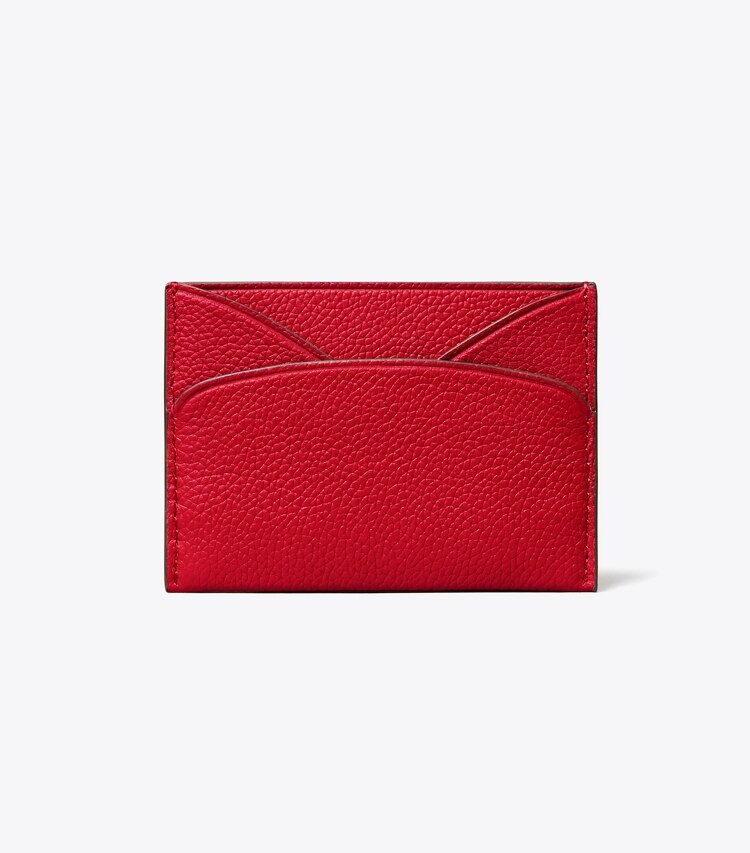 Tory Burch designer card cases Flat Card Case in Tory Red back