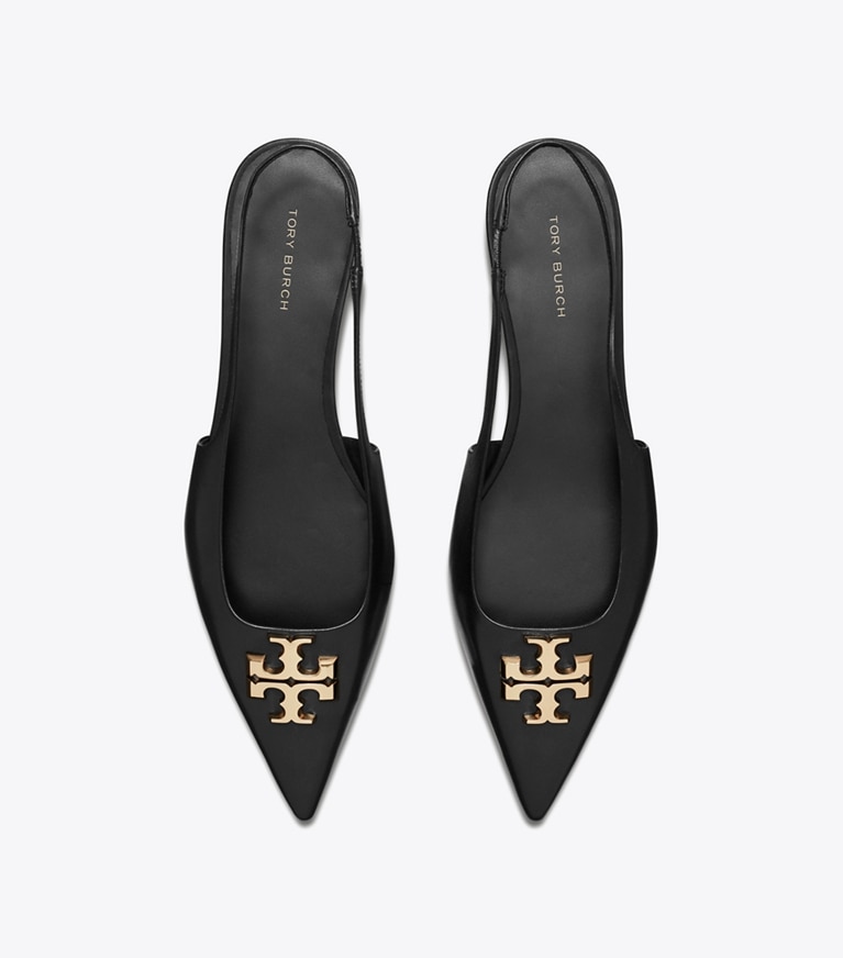 Tory Burch designer mocassini Flat con cinturino posteriore Eleanor in PERFECT BLACK superiore