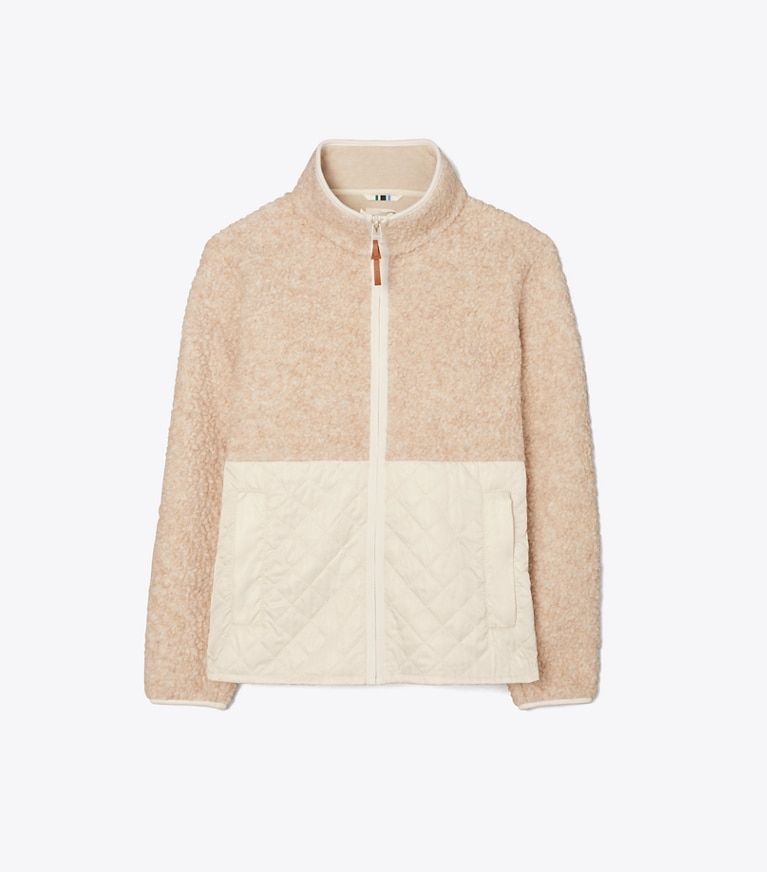Sherpa Fleece Quilted Jacket by Tory Sport for $118