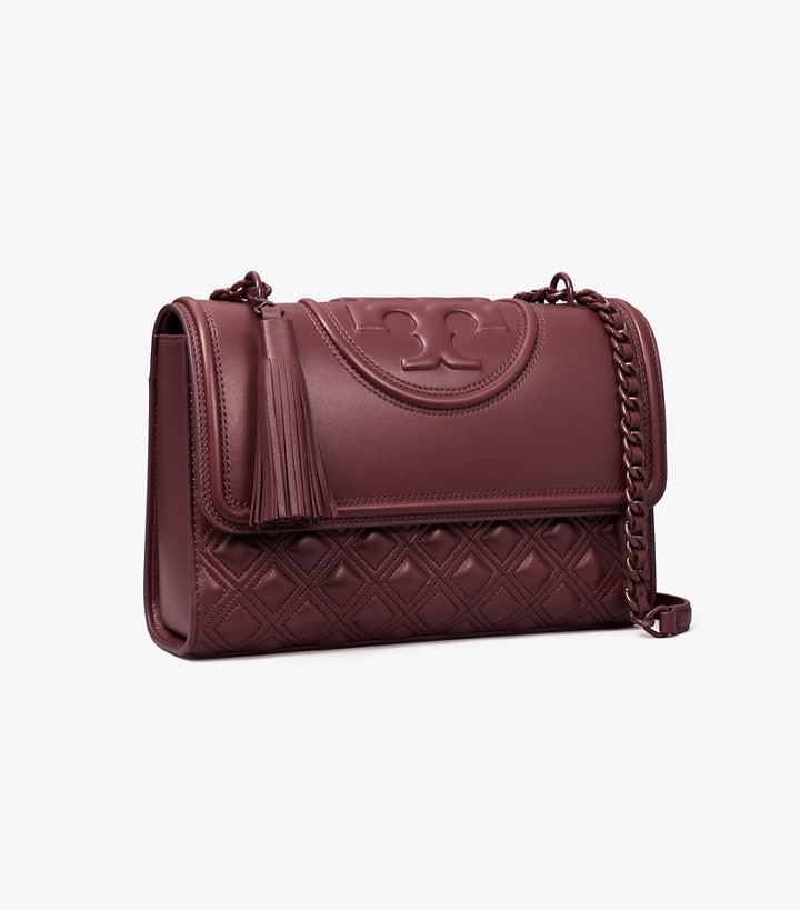 Shop Tory Burch Fleming Convertible Leather Shoulder Bag