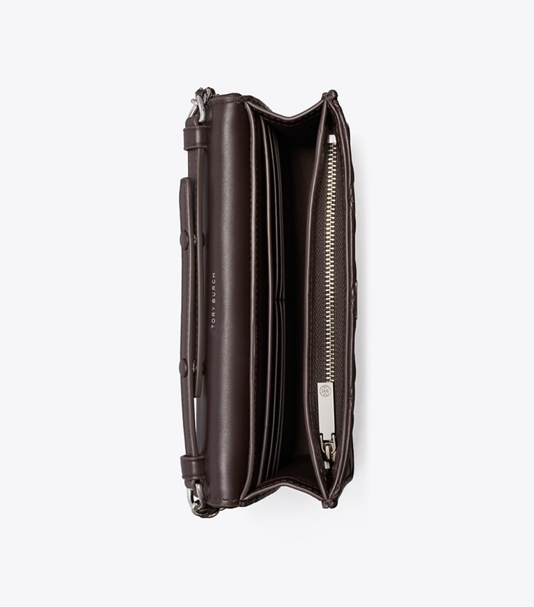 Tory Burch designer crossbody bags Fleming Crossbody in Cocoa overhead