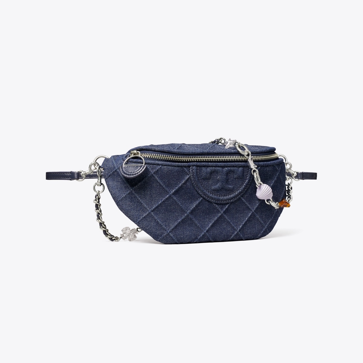 Fleming Denim Charm Belt Bag: Women's Designer Belt Bags | Tory Burch