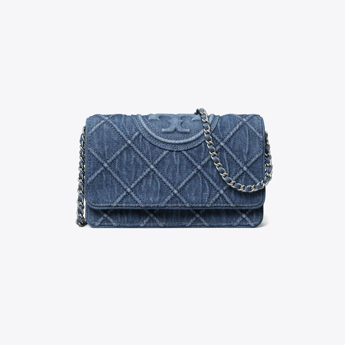 ★Tory Burch★Fleming Denim Mini Bag★超希少★25最新作★特価 Mini Fleming Soft Denim Hobo Bag: Women's Designer Crossbody