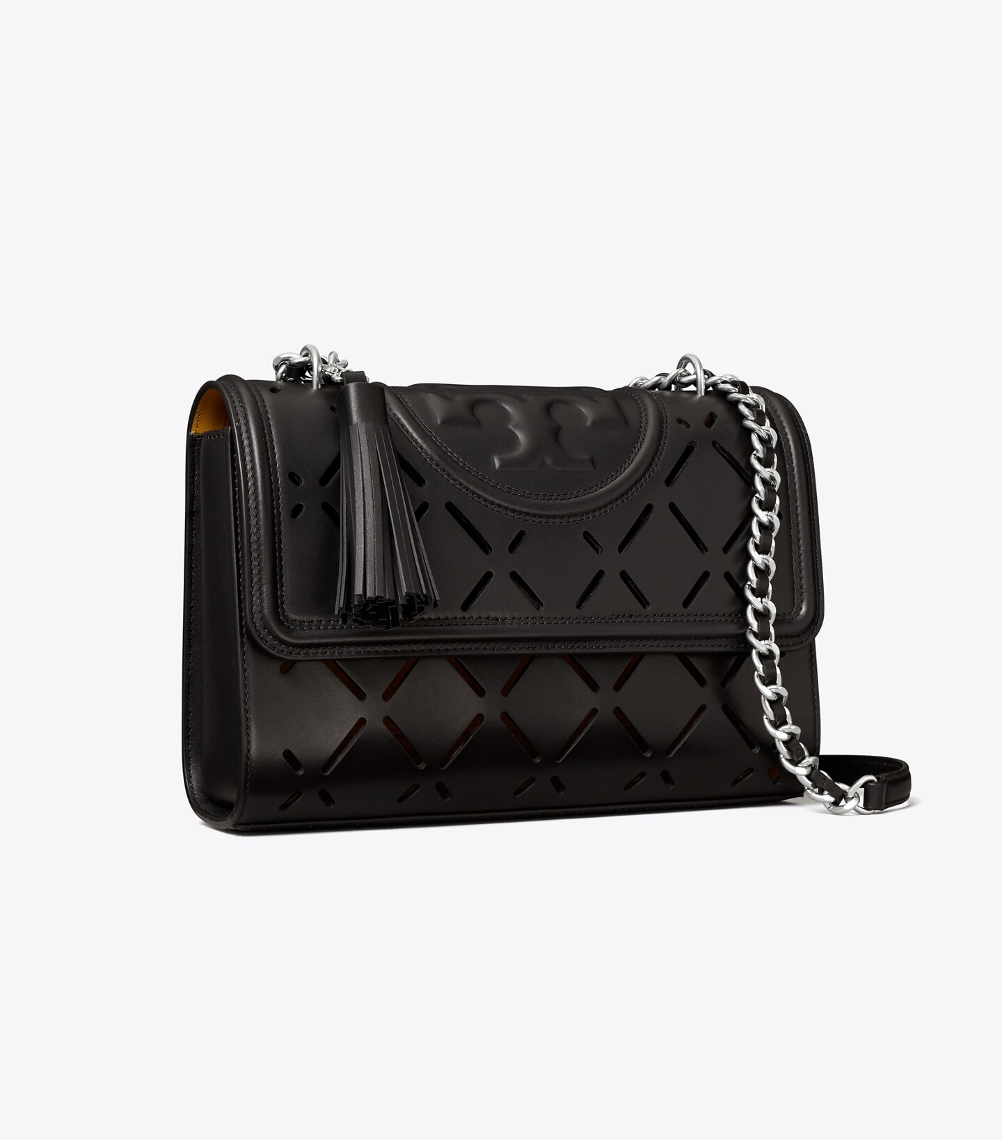 Fleming Diamond Perforated Convertible Shoulder Bag