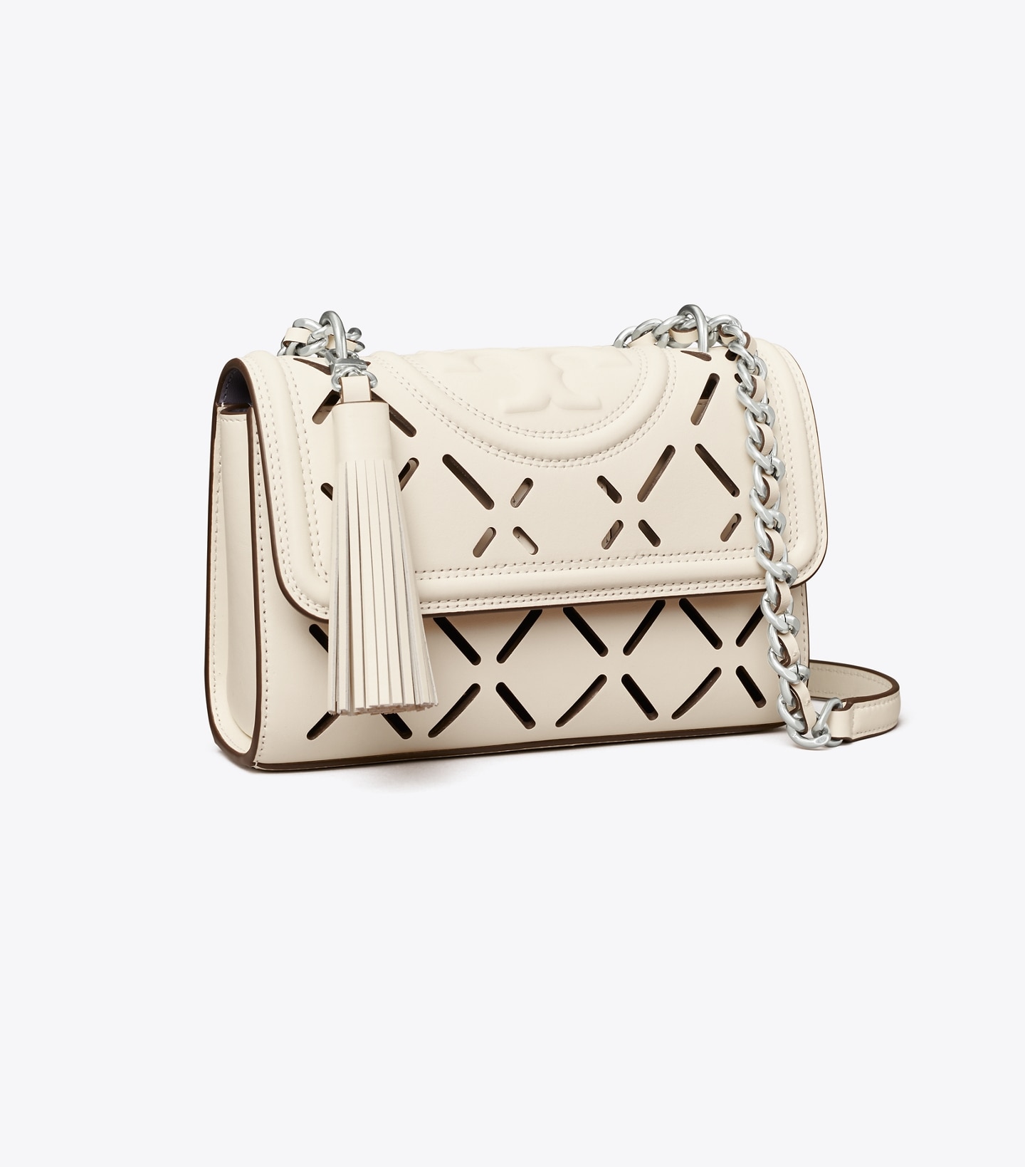 Fleming Diamond Perforated Small Convertible Shoulder Bag
