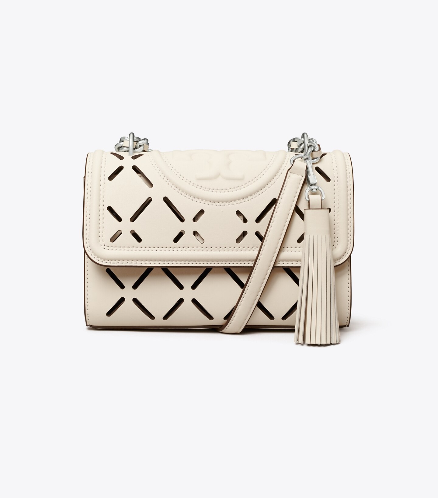 Fleming Diamond Perforated Small Convertible Shoulder Bag