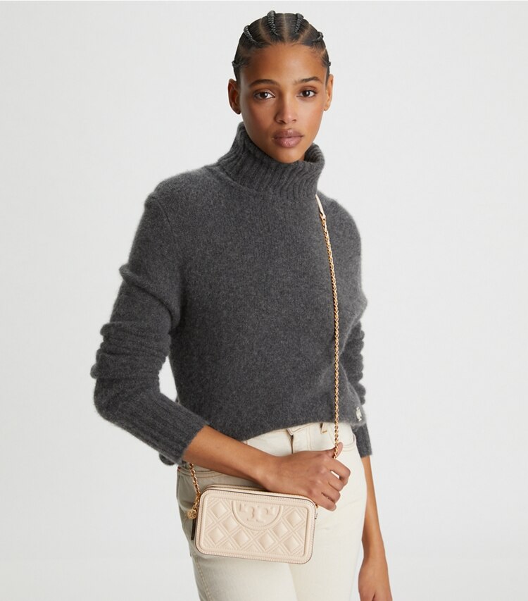 Fleming Double-Zip Mini Bag: Women's Handbags | Crossbody Bags | Tory ...