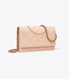 Fleming Matte Chain Wallet: Women's Designer Mini Bags | Tory Burch