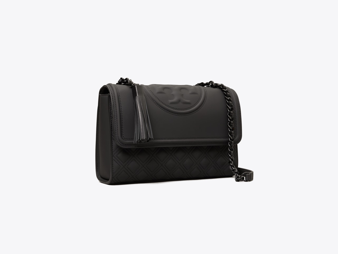 Tory Burch Fleming Matte Small Convertible Shoulder Bag, Luxury