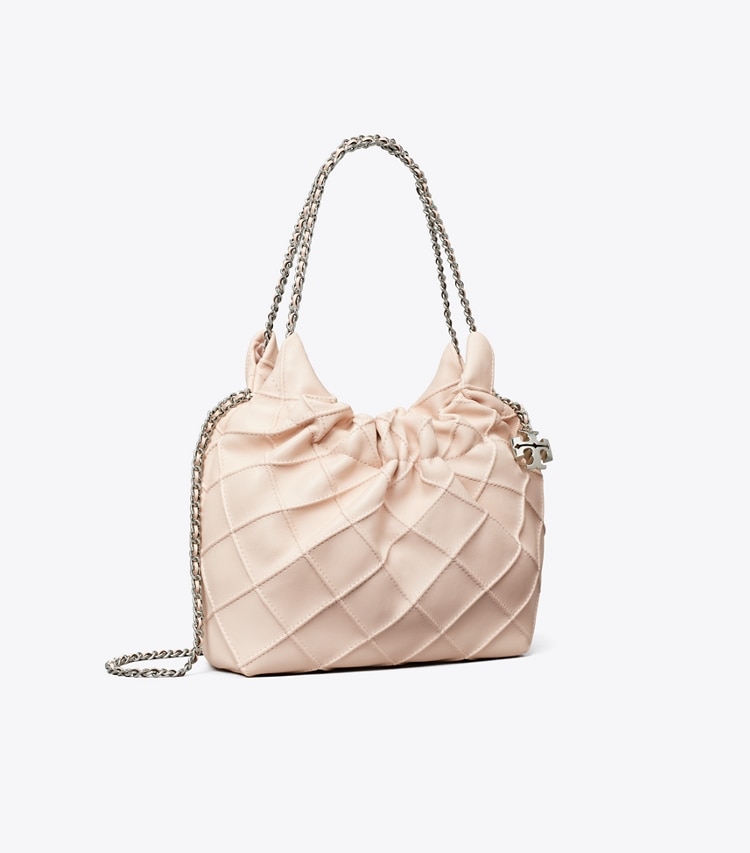 Tory Burch designer crossbody bags Fleming Mini Bag mit Tunnelzug in Soft Pink angle