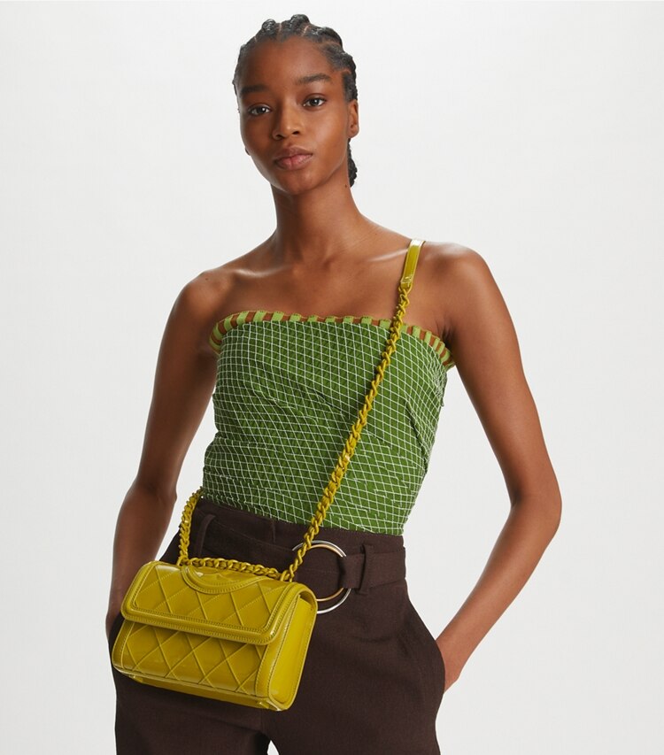 Fleming Patent Pintuck Small Convertible Shoulder Bag: Women's Designer ...