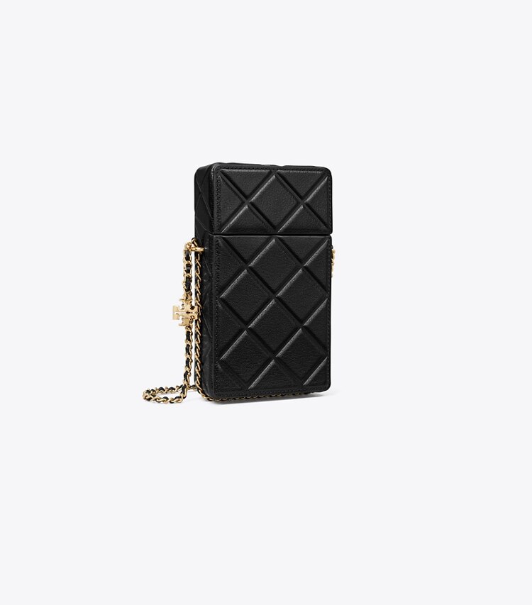 Tory Burch designer kleine taschen Fleming Phone Crossbody in Black angle