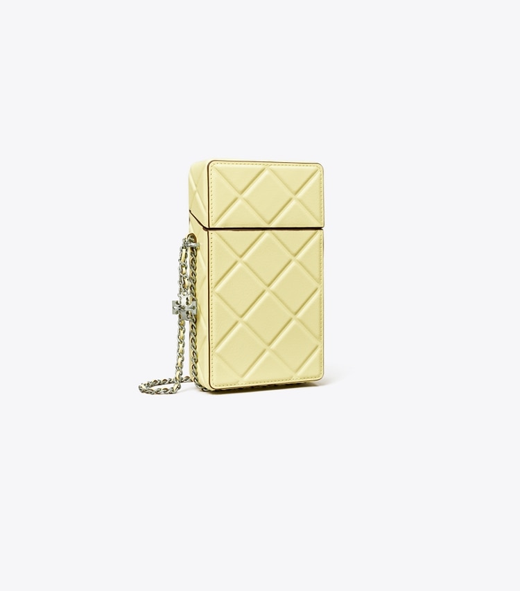 Tory Burch designer mini bags Fleming Phone Crossbody in Frozen Zest angle