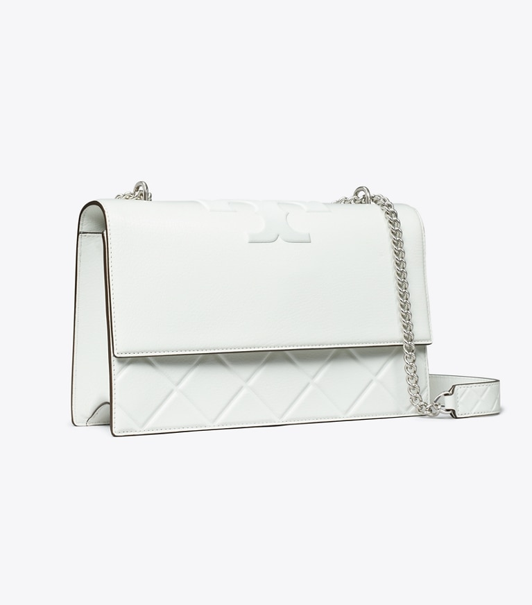 Tory Burch designer shoulder bags Fleming Shoulder Bag in Blanc angle