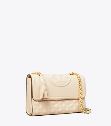 Tory Burch designer shoulder bags Fleming Shoulder Bag in New Cream angle