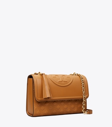 Tory Burch designer shoulder bags Fleming Shoulder Bag in KOBICHA angle