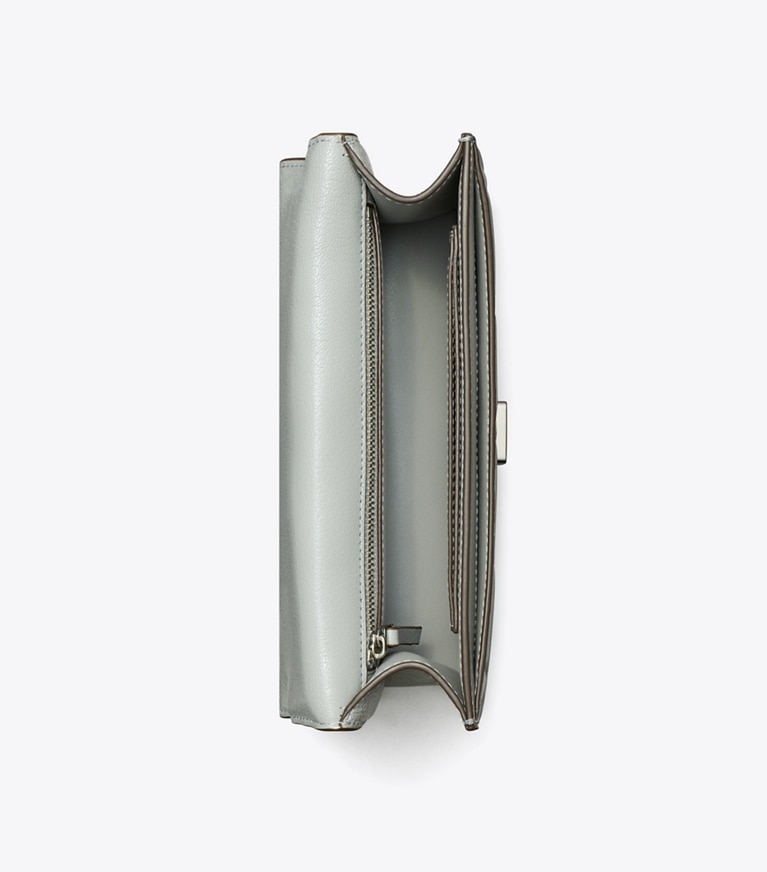 Tory Burch designer shoulder bags Fleming Shoulder Bag in Gray angle