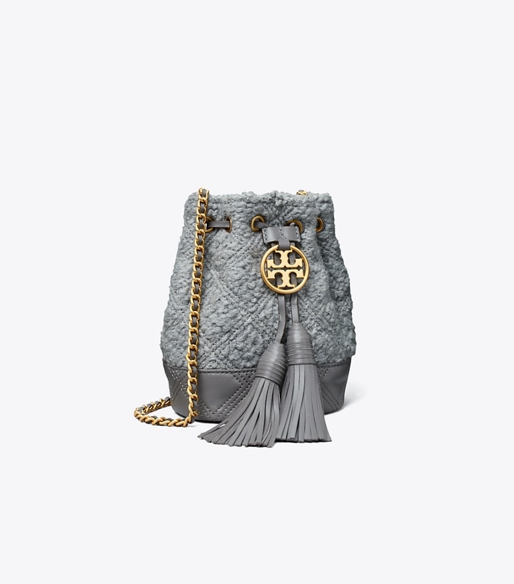Fleming Soft Bouclé Mini Bucket Bag: Women's Designer Crossbody