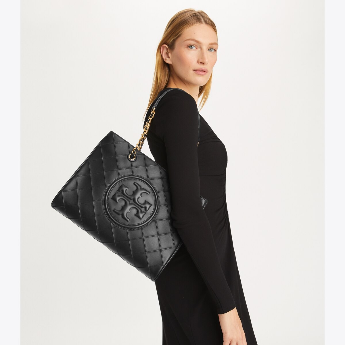 Tory burch small fleming tote sale