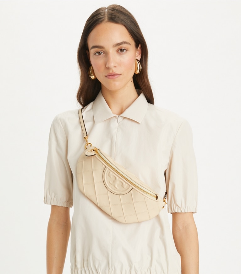 Tory Burch designer belt bags Fleming Soft Convertible Belt Bag in New Cream angle