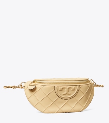 Tory Burch designer belt bags Fleming Soft Convertible Belt Bag in Vanilla Soft Serve angle