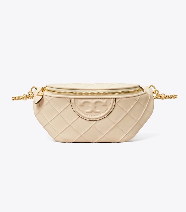 Tory Burch designer belt bags Fleming Soft Convertible Belt Bag in New Cream front