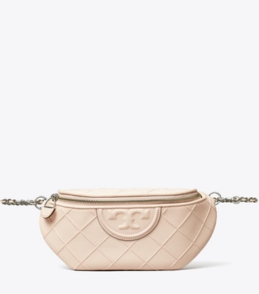 Tory Burch designer belt bags Fleming Soft Convertible Belt Bag in Soft Pink front