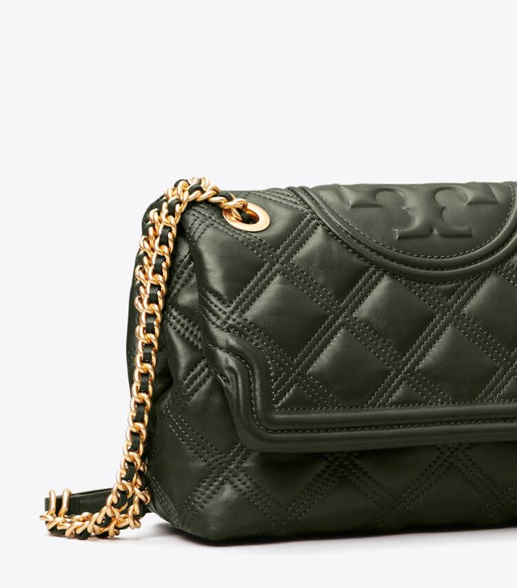 Tory Burch designer shoulder bags Fleming Soft Convertible Shoulder Bag in SYCAMORE detail