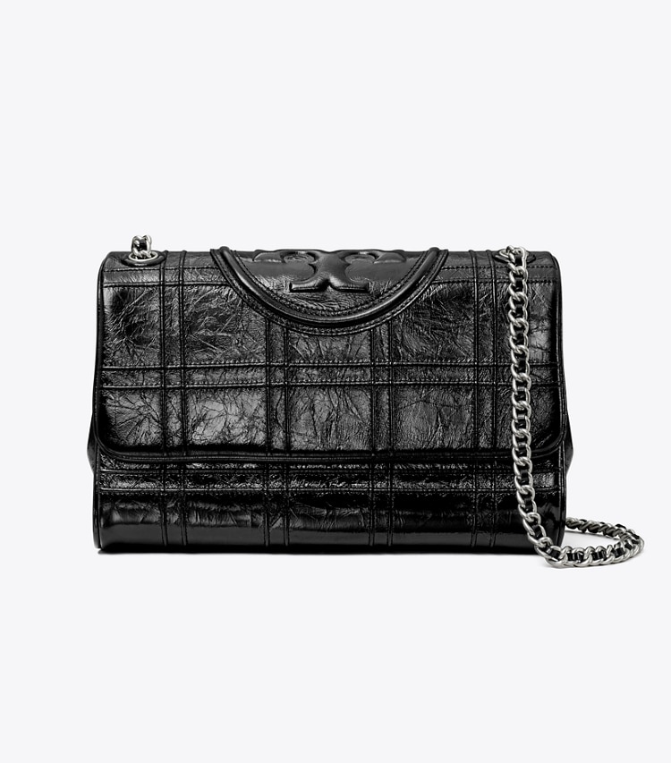 Tory Burch designer shoulder bags Fleming Soft Convertible Shoulder Bag in Black front