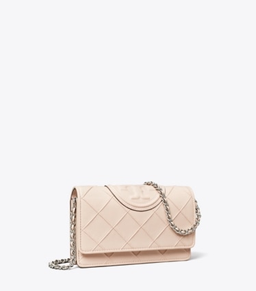 Tory Burch designer mini bags Fleming Soft Crossbody in Soft Pink angle