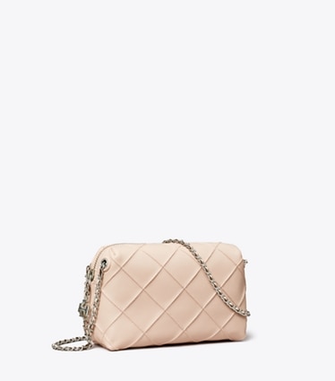 Tory Burch designer クロスボディバッグ フレミング ソフト クロスボディバッグ in Soft Pink angle