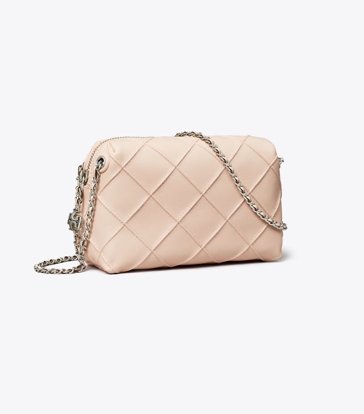 Tory Burch designer crossbody bags Fleming Soft Crossbody Bag in Soft Pink angle
