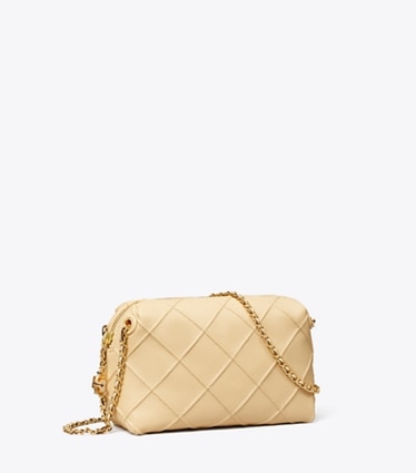 Tory Burch designer crossbody bags Fleming Soft Crossbody Bag in Vanilla Soft Serve angle
