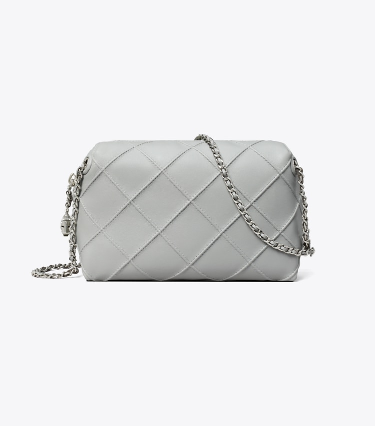 Tory Burch designer crossbody bags Fleming Soft Crossbody Bag in Gray front
