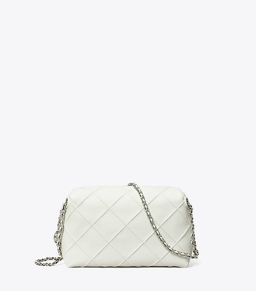 Tory Burch designer crossbody bags Fleming Soft Crossbody Bag in Blanc front